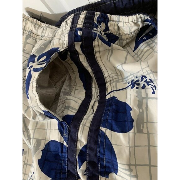 Burnside Men's Sz L Board Swim Shorts‎ MultiColor Blue White Missing drawstring - Picture 6 of 9